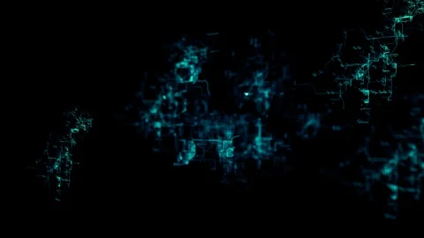 Rotating digital grid with "Information" text Video stock 106763645