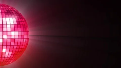 Rotating disco ball with colorful reflected rays. Stock Footage 82532471