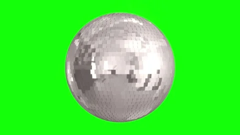 Rotating disco ball on green screen background Видео 309202246