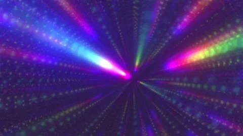 Rotating disco ball light rays VJ loop for intro, opening video Vídeo Stock 321313216