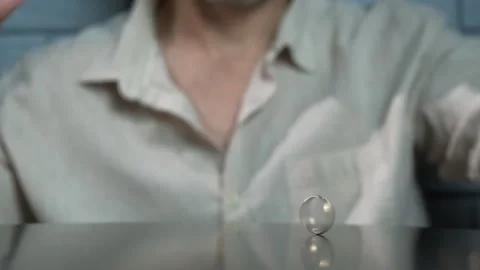 Rotating divorced ring. Stock Footage 281115507