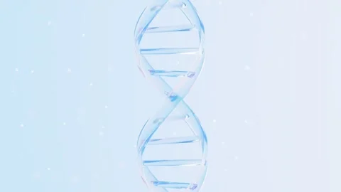 Rotating dna helix structure represents genetic research, medical innovatio.. Stock Footage 332317804