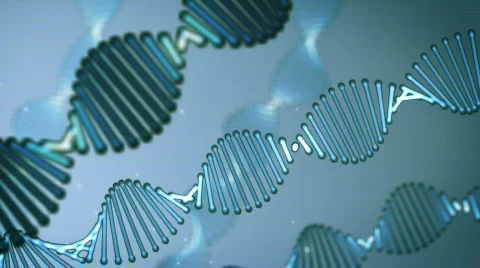 Rotating DNA loop (HD NTSC) Stock Footage 512397