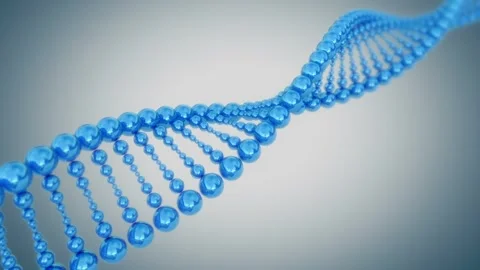 Rotating DNA molecule. Seamless loop Stock Footage 263014812