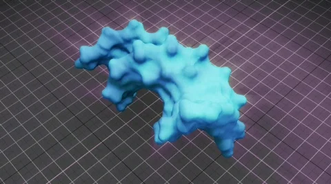 Rotating DNA with Shine Effect Stock Footage 301474