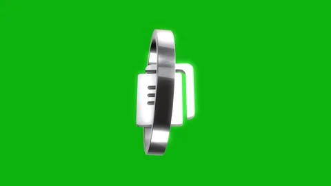 Rotating document icon on green screen seamless loop marketing technology b.. Stock Footage 346499431