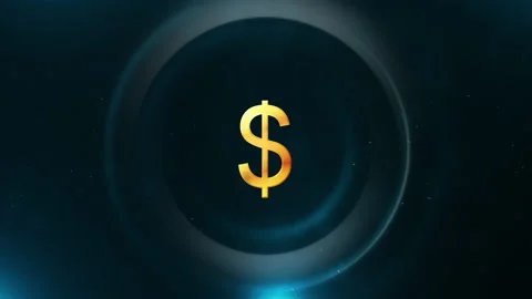 Rotating Dollar logo animation Stock Footage 152961550