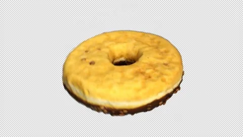 Rotating Donuts on Transparent Background1. Video stock 142254651