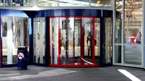 Rotating door Stock Footage 21992092