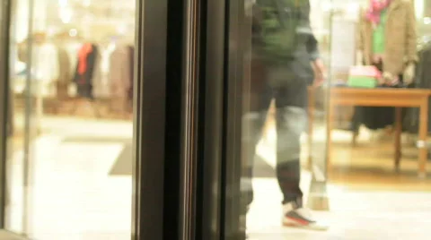 Rotating door timelapse Stock Footage 744246