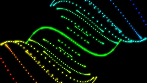 Rotating dot colorline Stock Footage 95661482