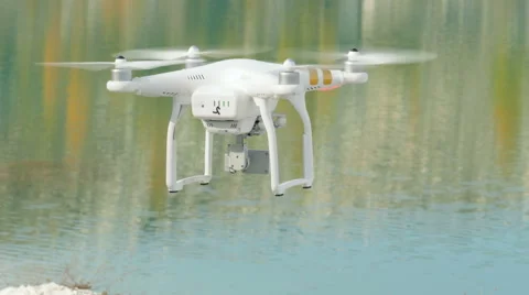 Rotating drone in air Stock Footage 68782866