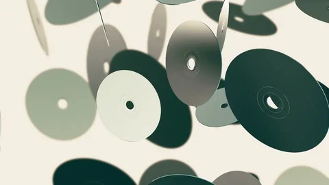 Rotating DVD and CD matrices Video stock 87220393