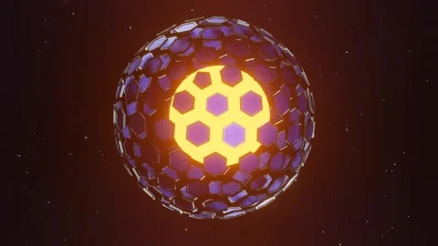 Rotating Dyson sphere in the deep space Stock Footage 248742433