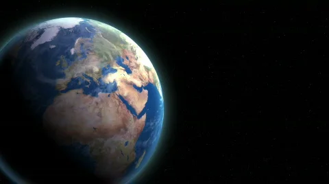 Rotating Earth 104 - Loopable (HD) Video stock 293596