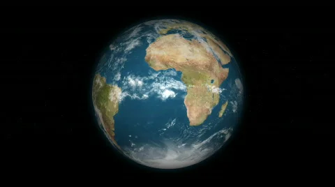 Rotating Earth 120 - Loopable (HD) Video stock 297747