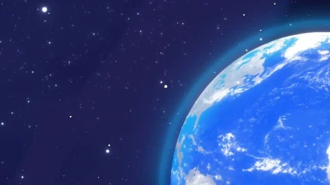 Rotating earth and cosmos, loop Stock Footage 78504234