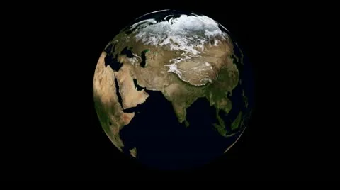 Rotating earth animation Stock Footage 22178350