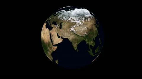 Rotating earth animation Stock Footage 22178505