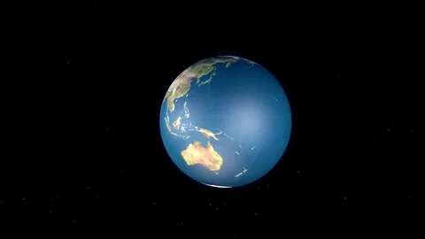 Rotating Earth Animation Stock Footage 72863540