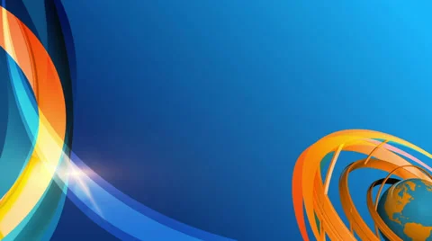 Rotating earth with blue background, loop Stock Footage 37189774