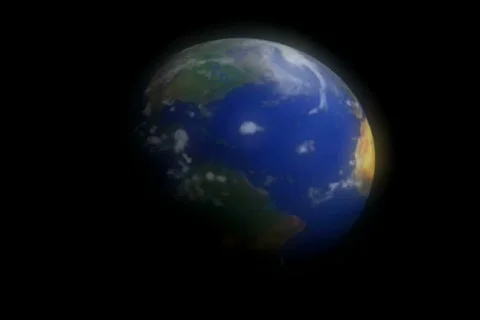 Rotating earth with dark shadow Stock-Footage 562500
