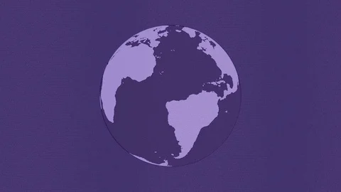 Rotating Earth With Digital Static Noise 7 Stock-Footage 126231699