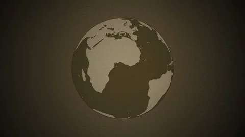 Rotating Earth With Digital Static Noise 8 Stock-Footage 126243820