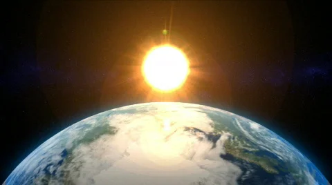 Rotating Earth with evolving clouds Lower Third (Loop) Stock Footage