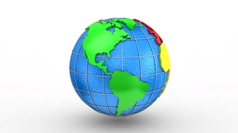 Rotating of Earth Stock Footage 64766605