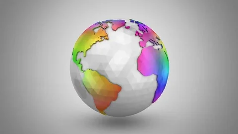 Rotating of Earth Stock Footage 69195615