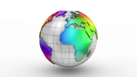 Rotating of Earth Stock Footage 69244080