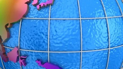 Rotating of Earth Stock Footage 69957349