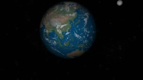 The Rotating Earth Stock Footage 182049036