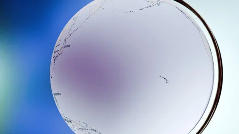 Rotating Earth Globe Approaches Costa Rica  Stock Footage 314451464