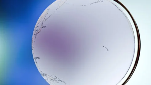 Rotating Earth Globe Approaches Guyana  Video stock 314453387