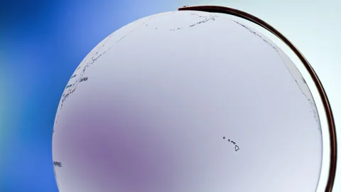 Rotating Earth Globe Approaches Lithuania  Stock Footage 314457554