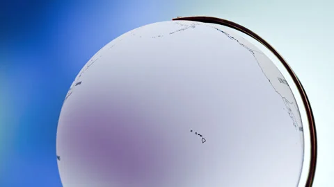 Rotating Earth Globe Approaches Mongolia Stock Footage 314459183