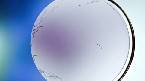 Rotating Earth Globe Approaches Panama  Stock Footage 314460249