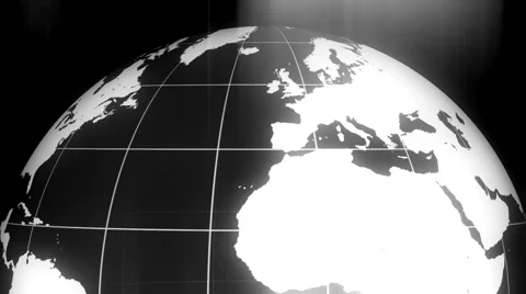 Rotating earth globe detailed texture map 11 Stock Footage 46231679
