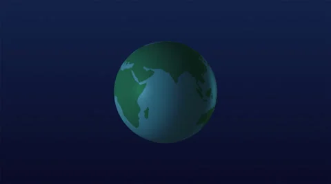 Rotating earth globe with lines emanating from Indian Ocean 스톡 동영상 35129847