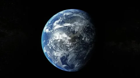 Rotating Earth Loop Animation Spinning Globe Planet Earth Background Video 스톡 동영상 337052261