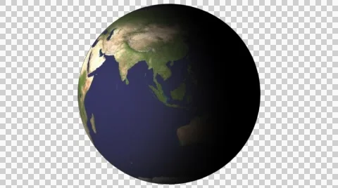 Rotating Earth Loopable Stock Footage 43959234