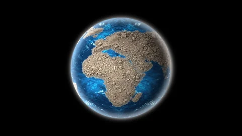 Rotating Earth Planet. Concept Ecology and Protection Environment. Earth Day  Stock Footage 262337404