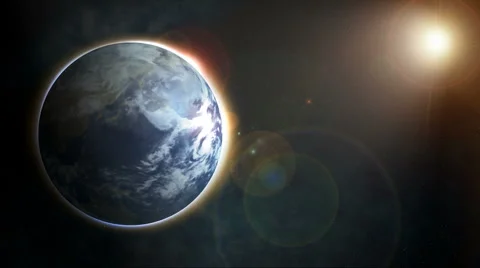 Rotating Earth from space Stock Footage 978881