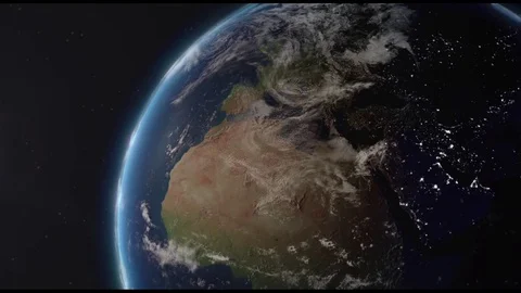 Rotating Earth from Space Stock Footage
