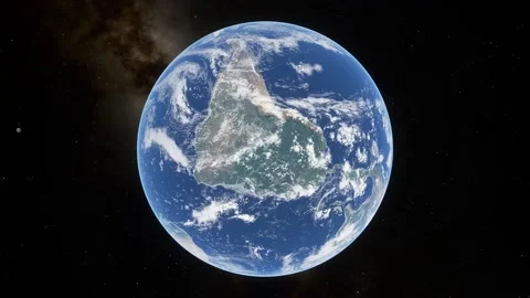 Rotating Earth from Space Stock Footage 146385622