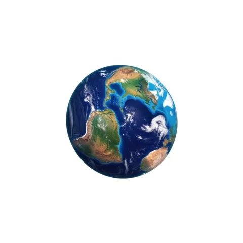 Rotating Earth - Spinning Planet in Motion Stock Footage 303695982
