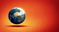 Rotating Earth on a studio background HD Footage
