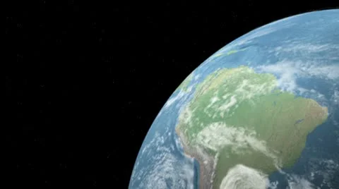 Rotating Earth with the Sun Stock Footage 10636146